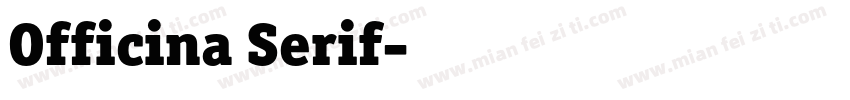 Officina Serif字体转换